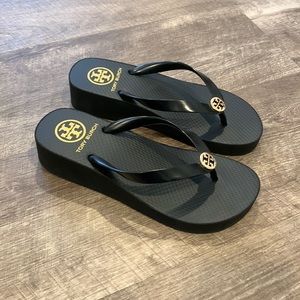 Tory Burch platform flip flops